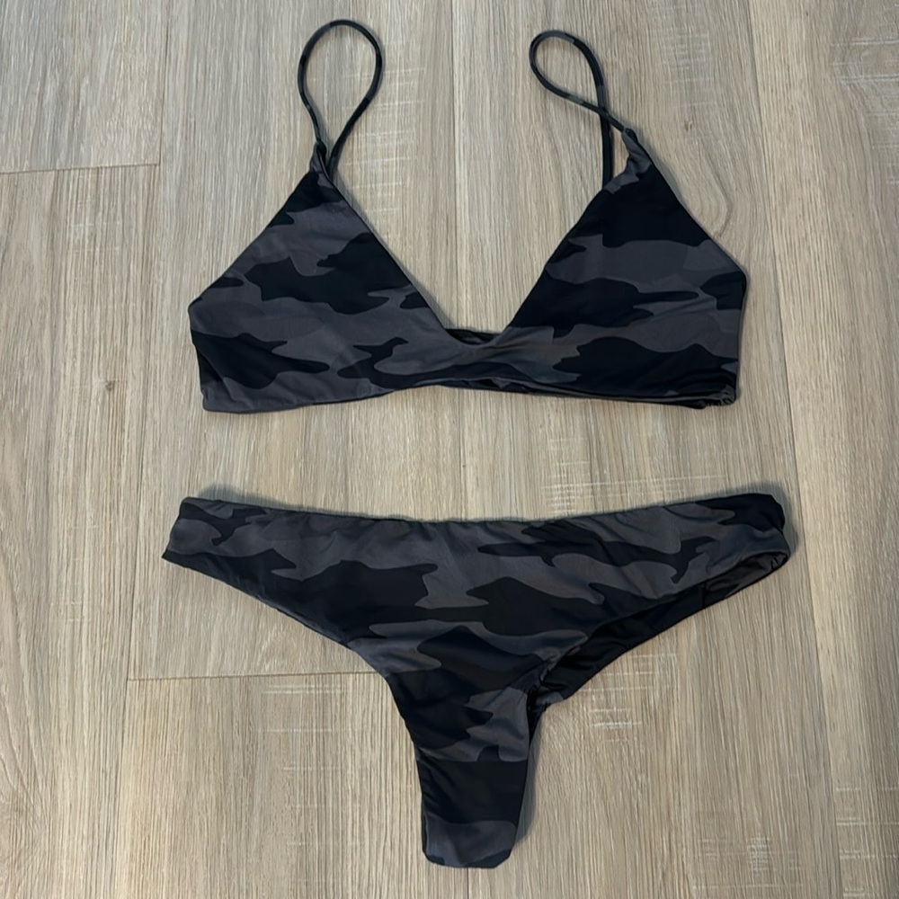 Mai Underwear Black Camo Bikini